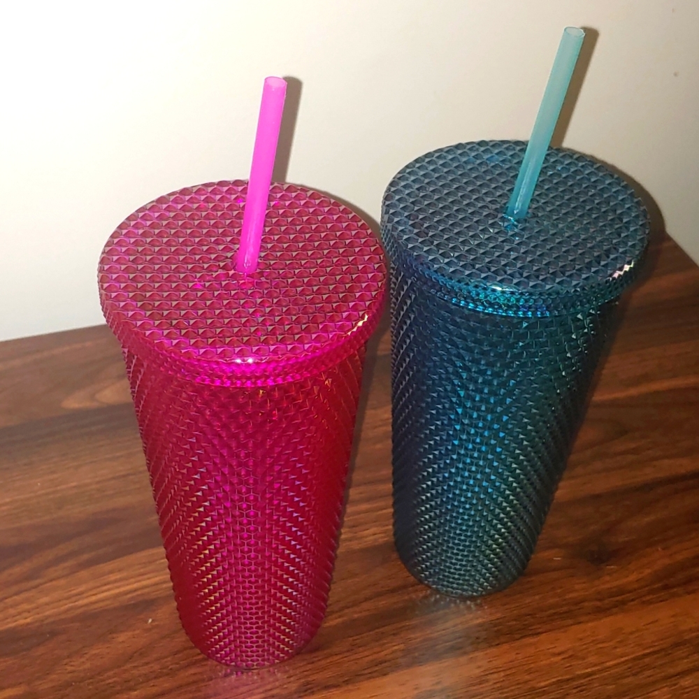 Diamond Studded Tumbler Set
